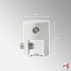White Suspended Rod Display Shelf Fittings Kit (Create Glass & Wood Shelving Units - Shelf Boards Not Included)