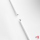 White Suspended Rod Display Shelf Fittings Kit (Create Glass & Wood Shelving Units - Shelf Boards Not Included)