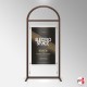 Arch Display Panel With A1 Poster Holder (Freestanding Frame & Acrylic Pocket, Portrait & Landscape)
