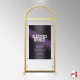 Arch Display Panel With A1 Poster Holder (Freestanding Frame & Acrylic Pocket, Portrait & Landscape)