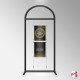 Arch Display Panel With A2 Poster Holders (Freestanding Frame & 3 Acrylic Pockets, Portrait & Landscape)