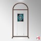 Arch Display Panel With A2 Poster Holders (Freestanding Frame & 3 Acrylic Pockets, Portrait & Landscape)