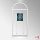 Arch Display Panel With A2 Poster Holders (Freestanding Frame & 3 Acrylic Pockets, Portrait & Landscape)