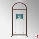 Arch Display Panel With A2 Poster Holders (Freestanding Frame & 3 Acrylic Pockets, Portrait & Landscape)