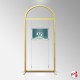 Arch Display Panel With A2 Poster Holders (Freestanding Frame & 3 Acrylic Pockets, Portrait & Landscape)