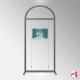 Arch Display Panel With A2 Poster Holders (Freestanding Frame & 3 Acrylic Pockets, Portrait & Landscape)