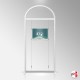 Arch Display Panel With A2 Poster Holders (Freestanding Frame & 3 Acrylic Pockets, Portrait & Landscape)