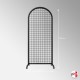 Mobile Arch Panel Display Mesh (200CM Freestanding Gridwall Partition On Castors)