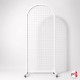 Mobile Arch Panel Display Mesh (200CM Freestanding Gridwall Partition On Castors)