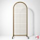 Mobile Arch Panel Display Mesh (200CM Freestanding Gridwall Partition On Castors)