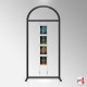 Arch Display Panel With A4 Poster Holders (Freestanding Frame & 16 Acrylic Pockets, Portrait & Landscape)