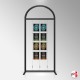 Arch Display Panel With A4 Poster Holders (Freestanding Frame & 16 Acrylic Pockets, Portrait & Landscape)