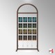 Arch Display Panel With A4 Poster Holders (Freestanding Frame & 16 Acrylic Pockets, Portrait & Landscape)