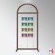 Arch Display Panel With A4 Poster Holders (Freestanding Frame & 16 Acrylic Pockets, Portrait & Landscape)
