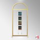 Arch Display Panel With A4 Poster Holders (Freestanding Frame & 16 Acrylic Pockets, Portrait & Landscape)