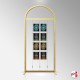 Arch Display Panel With A4 Poster Holders (Freestanding Frame & 16 Acrylic Pockets, Portrait & Landscape)