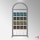 Arch Display Panel With A4 Poster Holders (Freestanding Frame & 16 Acrylic Pockets, Portrait & Landscape)
