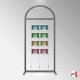 Arch Display Panel With A4 Poster Holders (Freestanding Frame & 16 Acrylic Pockets, Portrait & Landscape)