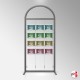 Arch Display Panel With A4 Poster Holders (Freestanding Frame & 16 Acrylic Pockets, Portrait & Landscape)