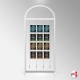 Arch Display Panel With A4 Poster Holders (Freestanding Frame & 16 Acrylic Pockets, Portrait & Landscape)