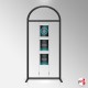 Arch Display Panel With A3 Poster Holders (Freestanding Frame & 9 Acrylic Pockets, Portrait & Landscape)