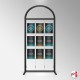 Arch Display Panel With A3 Poster Holders (Freestanding Frame & 9 Acrylic Pockets, Portrait & Landscape)