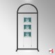 Arch Display Panel With A3 Poster Holders (Freestanding Frame & 9 Acrylic Pockets, Portrait & Landscape)