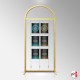 Arch Display Panel With A3 Poster Holders (Freestanding Frame & 9 Acrylic Pockets, Portrait & Landscape)