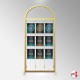 Arch Display Panel With A3 Poster Holders (Freestanding Frame & 9 Acrylic Pockets, Portrait & Landscape)