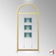 Arch Display Panel With A3 Poster Holders (Freestanding Frame & 9 Acrylic Pockets, Portrait & Landscape)