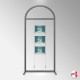 Arch Display Panel With A3 Poster Holders (Freestanding Frame & 9 Acrylic Pockets, Portrait & Landscape)