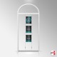 Arch Display Panel With A3 Poster Holders (Freestanding Frame & 9 Acrylic Pockets, Portrait & Landscape)