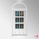Arch Display Panel With A3 Poster Holders (Freestanding Frame & 9 Acrylic Pockets, Portrait & Landscape)