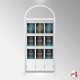 Arch Display Panel With A3 Poster Holders (Freestanding Frame & 9 Acrylic Pockets, Portrait & Landscape)
