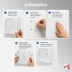 Self-Adhesive Brochure Holder, A4 A5 DL (White, Black, & Clear Acrylic Leaflet Pockets)