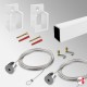 Picture Hanging Room Divider (Middle-Of-Room Display, Opposite Wall-to-Wall Picture Rail)