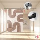 Picture Hanging Room Divider (Middle-Of-Room Display, Opposite Wall-to-Wall Picture Rail)
