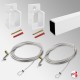 Wall-to-Wall Gallery Rail System (Picture Hanging Between Walls, Middle-Of-Room Art Display Kit)