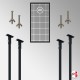 Rod Suspended Grid Mesh Panel Kit (Ceiling Hanging Gridwall Display)