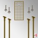 Rod Suspended Grid Mesh Panel Kit (Ceiling Hanging Gridwall Display)
