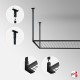 Rod Suspended Grid Mesh Panel Kit (Ceiling Hanging Gridwall Display)