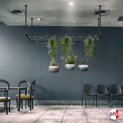Rod Suspended Grid Mesh Panel Kit (Ceiling Hanging Gridwall Display)