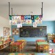 School Ceiling Mesh Panel Kit (Ceiling Hanging Grid Display For Classrooms)
