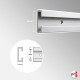 Plasterboard Picture Rail, Heavy-Duty (Invisible Gallery Rail, 2m & 3m Length)