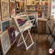 Small Midi Print Browser, Folding Poster V-Rack (Metal)