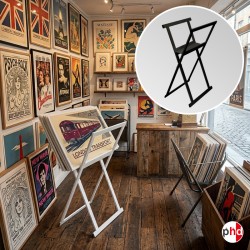 Small Midi Print Browser, Folding Poster V-Rack (Metal)