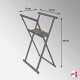 Small Midi Print Browser, Folding Poster V-Rack (Metal)