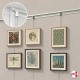 Plasterboard Rail Picture Wire Hanger (Cylinder Anchor with Clear Cord & Steel Cable 40kg)