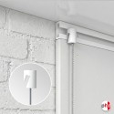 Plasterboard Rail Picture Wire Hanger (Cylinder Anchor with Clear Cord & Steel Cable 40kg)
