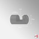 Mirror Clamp Wall Mounted Glass Support (Heavy Duty Bracket)